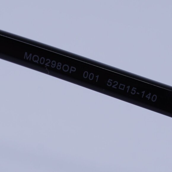 McQ by Alexander McQueen MQ0298OP 001 Eyeglasses Black 52mm Rectangle Frame - Picture 7 of 9